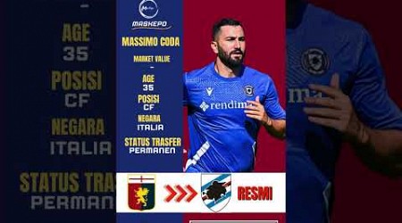 Sampdoria resmi merekrut Massimo Coda dari Genoa #transfernews