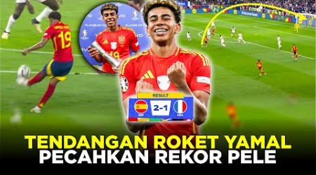 CETAK GOL GILA, LAMINE YAMAL PECAHKAN REKOR 66 TAHUN PELE BAWA SPANYOL CATATKAN SEJARAH BARU DI EURO