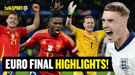 England 1-2 Spain - Euro 2024 Final talkSPORT Highlights! 