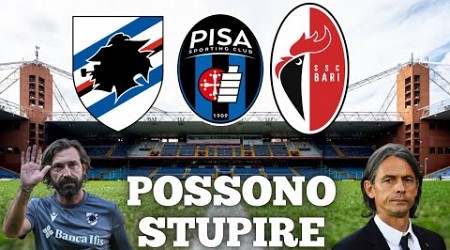 EDITORIALE SERIE B! BARI,PISA E SAMPDORIA POSSONO ESSERE DELLE OUTSIDER IN QUESTA SERIE B!