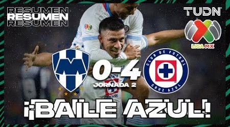 Resumen y goles | Monterrey 0-4 Cruz Azul | Liga Mx -AP2024 - J2 | TUDN