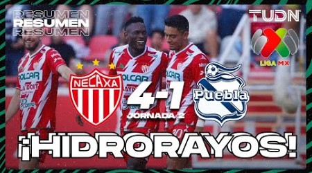 Resumen y goles | Necaxa 4-1 Puebla | Liga Mx -AP2024 - J2 | TUDN