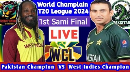 Pakistan Champions vs West Inides Champions I PAKC vs WIC 1st Semi-Final, World Legends T20 2024