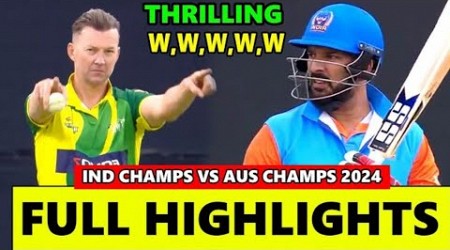 India Champions Vs Australia Champions World championship Highlights 2024 | Aus Vs Ind