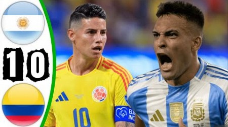 Argentina vs Colombia 1-0 - All Goals &amp; Highlights - Copa America Final 2024