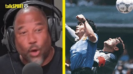 John Barnes EXPLAINS What He Remembers From The ICONIC Hand Of God Moment By Diego Maradona 