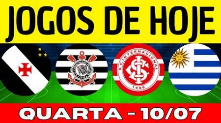 JOGOS DE HOJE | BRASILEIRÃO 2024 | DESTA QUARTA-FEIRA 10/07/2024 | JOGOS DO CAMPEONATO BRASILEIRO