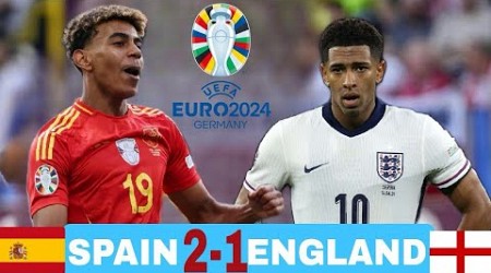 Spain vs England 2-1 - All Goals &amp; Highlights - Euro Final 2024