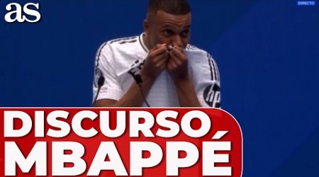 MBAPPÉ, DISCURSO completo EN ESPAÑOL PRESENTACIÓN REAL MADRID en el SANTIAGO BERNABÉU