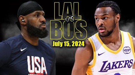 Los Angeles Lakers vs Boston Celtics Full Game Highlights - 2024 Summer League | July 15, 2024