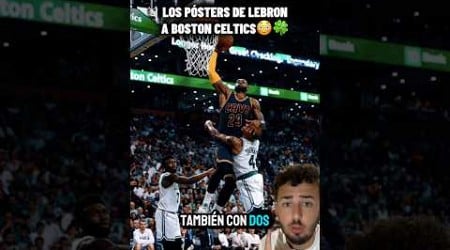 Los pósters de LeBron a Celtics