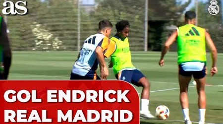 El primer gol de ENDRICK como jugador del REAL MADRID antes de la gira por EE UU del Madrid