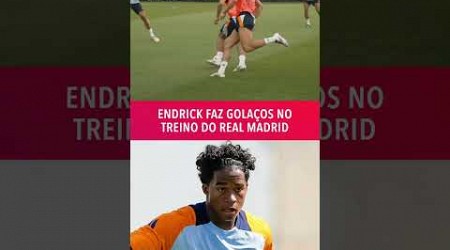 OLHA COMO O ENDRICK COMEÇOU NO REAL MADRID | Via: Real Madrid Play #shorts