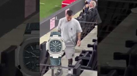 Leo Messi attended the latest Inter 18 Miami game wearing a Patek Philippe Nautilus #lionelmessi