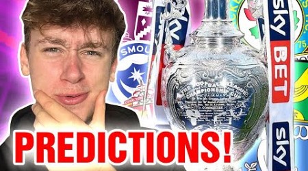 Predicting The 24/25 EFL Championship Season