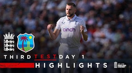 Atkinson Takes 4-Fer | Highlights - England v West Indies Day 1 | Rothesay Test 2024