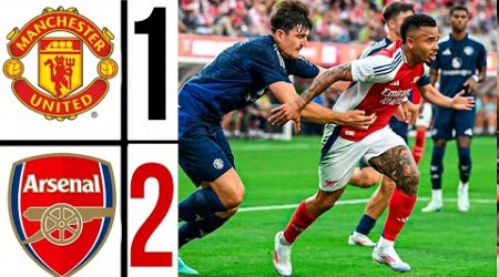 Arsenal vs Manchester United (2-1) Highlights &amp; Goals 2024 | man utd 1-2 arsenal Highlights