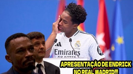 ️️⚽️LÁGRIMAS E EMOÇAO MARCARAM A APRESENTAÇÃO DE ENDRICK NO REAL MADRID!!!