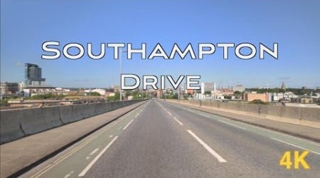 Southampton, Hampshire, UK - City Drive in 4K