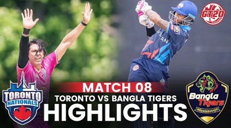 Full Highlights | Toronto Nationals vs Bangla Tigers Mississauga | Match 8 | Global T20 Canada 2024