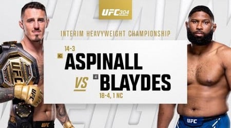 UFC 304: Tom Aspinall vs Curtis Blaydes Highlights