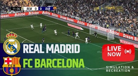 Real Madrid vs Barcelona Partido En Vivo 2024 | Live Barça vs Real Madrid Friendly 2024 - Simulación