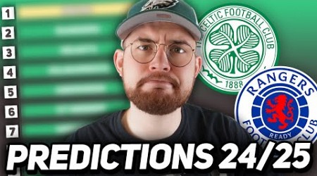 SCOTTISH PREMIERSHIP PREDICTIONS 2024/25! | WILL CELTIC WIN 4 IN A ROW?!?!?