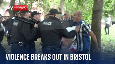 UK protests: Violence breaks out in Bristol and Hull