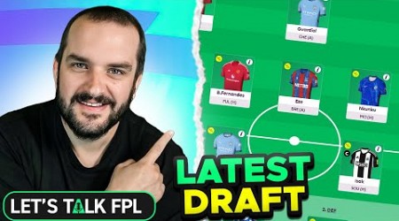 MY LATEST FPL DRAFT FOR GAMEWEEK 1 | Fantasy Premier League Tips 2024/25