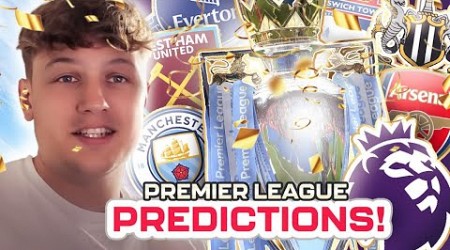 MY PREMIER LEAGUE PREDICTIONS!