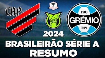 ATHLETICO-PR 0 x 2 GRÊMIO AO VIVO | BRASILEIRÃO SÉRIE A 2024 | 21ª RODADA | NARRAÇÃO