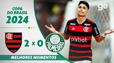 FLAMENGO 2 X 0 PALMEIRAS | MELHORES MOMENTOS| OITAVAS DE FINAL COPA DO BRASIL | ge.globo