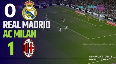 Real Madrid 0-1 Milan • Match Highlights Jul. 31, 2024 | Simulation/Recreation