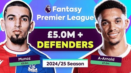 FPL GW1: BEST MID-PRICE &amp; PREMIUM DEFENDERS | Players to Watch | Fantasy Premier League 2024/25 Tips