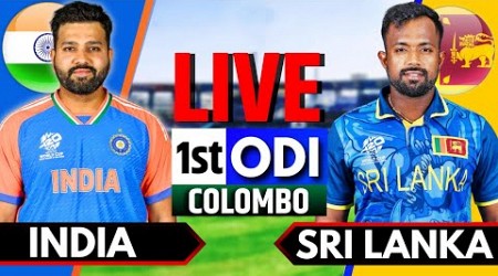 India vs Sri Lanka, 1st ODI | Live Cricket Match Today | IND vs SL Live Match Today | India Batting