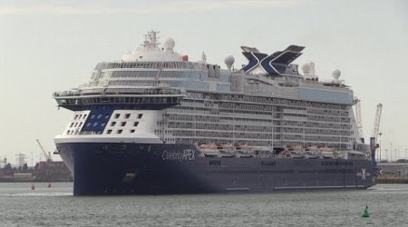 SOUTHAMPTON BUSY WITH FOUR CRUISE SHIPS DEPARTING 03/08/24