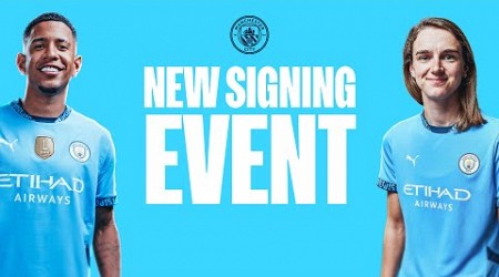 Man City welcome their summer signings!