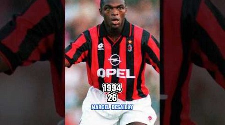 AC MILAN 1994 UEFA CHAMPIONS LEAGUE WINNERS⭐️ THEN AND NOW #football #acmilan #shorts