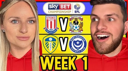 CHAMPIONSHIP PREDICTIONS WEEK 1