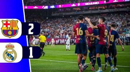 BARCELONA VENCE 2 - 1 AL REAL MADRID POR AMISTOSO INTERNACIONAL | REY DEPORTIVO