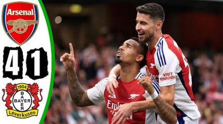 Arsenal vs Leverkusen 4-1 - All Goals &amp; Highlights - 2024