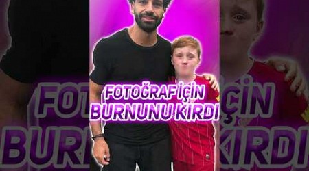 Mohamed Salahla Fotoğraf İçin Burnunu Kırdı !!? #shorts #futbol #liverpool