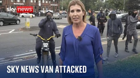 Sky News van attacked by knife-wielding man in Birmingham