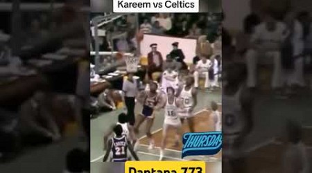 KAREEM vs. BOSTON CELTICS IN 1980. : #shorts #nba #kareemabduljabbar