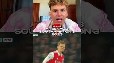 Arsenal 3-3 Southampton in 2023... #football #arsenal #afc #goals #southampton