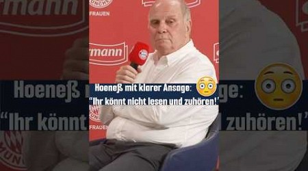 Medienschelte von Hoeneß?! 