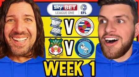 LEAGUE 1 WEEK 1 PREDICTIONS