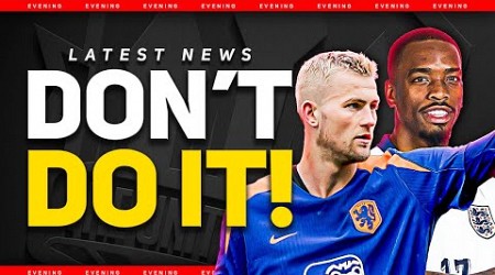 De Ligt IN DANGER! United Still Want TONEY! Man Utd Transfer News