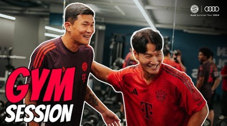 Kim Minjae &amp; Serge Gnabry hit the gym with Kim Jong Kook 