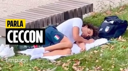 Ceccon e la foto virale, dorme sull&#39;erba nel Villaggio Olimpico: &quot;Volevo stare per i fatti miei&quot;